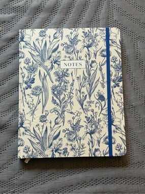❤️‍🔥BOGO FREE NWT Paper Source Blue Floral Hardcover Notebook Journal Diary